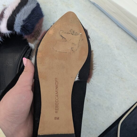 rebecca minkoff black & multicolor Mink fur - Picture 3 of 3